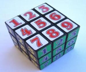пазл Кубик Рубика c Число